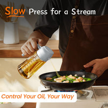 TrendPlain 16oz Glass Olive Oil Sprayer 2 in 1 Black