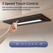 CIARRA CBCB5913A Integrated Cooker Hood 52cm Black With LED