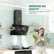 FIREGAS 60cm Angled Chimney Cooker Hood With LED Lights
