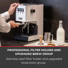 Gaggia Classic E24 Evo Pro Manual Espresso Machine Cherry Red Brass Boiler