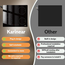 Karinear 60cm Induction Hob 4 Zones Touch Control Lock