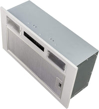 SIA UC52SI 52cm Silver Built In Cupboard Canopy Cooker Hood Extractor Fan