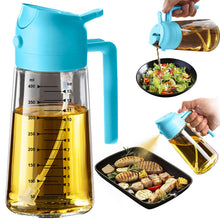 TrendPlain 16oz Glass Olive Oil Sprayer 2 in 1 Black