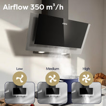 CIARRA CBCS6762A 60cm Angled Cooker Hood With CBCF003