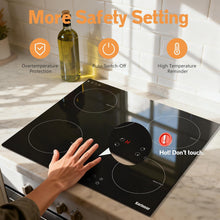 Karinear 60cm Induction Hob 4 Zones Touch Control Lock