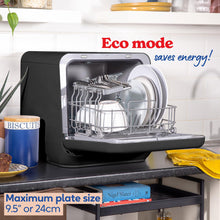 Russell Hobbs RH2TTDW101B Mini Table Top Dishwasher LED