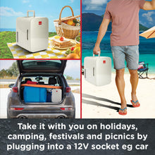 SENSIOHOME 10L Mini Fridge Cooler and Warmer AC DC 12V UK EU Plug