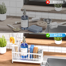 Cisily Sponge Holder For Kitchen Sink Rotatable Spout Black