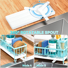 Cisily Sponge Holder For Kitchen Sink Rotatable Spout Black