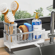 Cisily Sponge Holder For Kitchen Sink Rotatable Spout Black