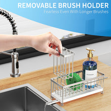 Cisily Sponge Holder For Kitchen Sink Rotatable Spout Black