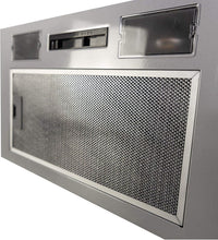 SIA UC52SI 52cm Silver Built In Cupboard Canopy Cooker Hood Extractor Fan