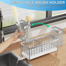 Cisily Sponge Holder For Kitchen Sink Rotatable Spout Black