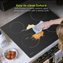 GlONlEN GIT470SP 60cm Plug In Induction Hob 2800W Bridge Zone