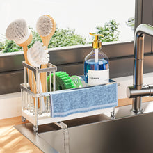 Cisily Sponge Holder For Kitchen Sink Rotatable Spout Black