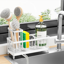 Cisily Sponge Holder For Kitchen Sink Rotatable Spout Black