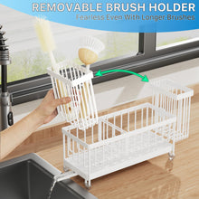 Cisily Sponge Holder For Kitchen Sink Rotatable Spout Black