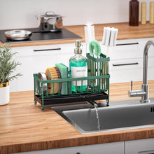 Cisily Sponge Holder For Kitchen Sink Rotatable Spout Black