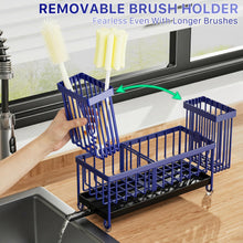 Cisily Sponge Holder For Kitchen Sink Rotatable Spout Black