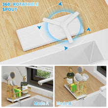 Cisily Sponge Holder For Kitchen Sink Rotatable Spout Black