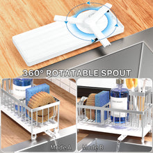 Cisily Sponge Holder For Kitchen Sink Rotatable Spout Black