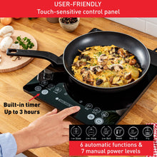 Tefal IH210840 Slim Portable Induction Hob 2100W 6 Functions Black