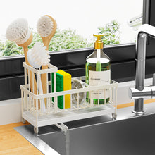 Cisily Sponge Holder For Kitchen Sink Rotatable Spout Black