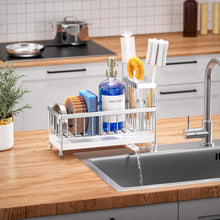 Cisily Sponge Holder For Kitchen Sink Rotatable Spout Black