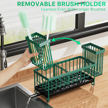 Cisily Sponge Holder For Kitchen Sink Rotatable Spout Black