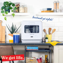 Russell Hobbs RH2TTDW101B Mini Table Top Dishwasher LED