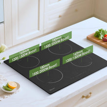 GlONlEN GIT470SP 60cm Plug In Induction Hob 2800W Bridge Zone