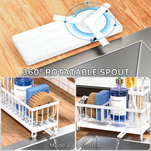 Cisily Sponge Holder For Kitchen Sink Rotatable Spout Black