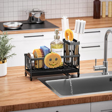 Cisily Sponge Holder For Kitchen Sink Rotatable Spout Black