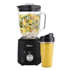 Oster Vortex Plus Glass Blender 1200 Watt 76 Oz Reversible Blades Black
