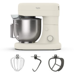 Martha Stewart 5.3Qt Tilt Head Stand Mixer In Linen Cream Finish
