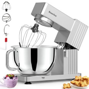 Kourice 8.5Qt Kitchen Stand Mixer Silver Ultra Low Noise DC Motor