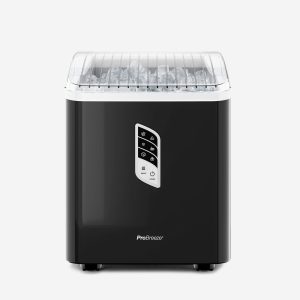 Countertop Ice Cube Maker - 2L Self-Cleaning Machine With 15kg Daily Output - Black
