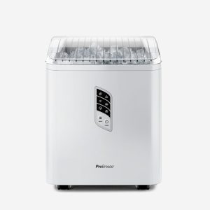 Countertop Ice Cube Maker - 2L Self-Cleaning Machine With 15kg Daily Output - White