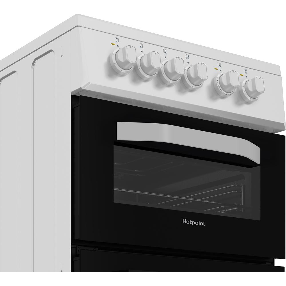 Hotpoint electric freestanding double cooker: 50cm