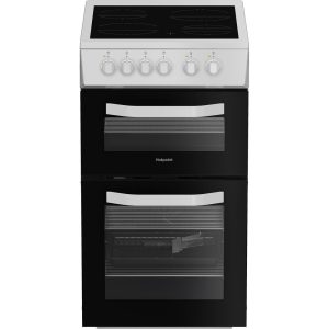 Hotpoint electric freestanding double cooker: 50cm
