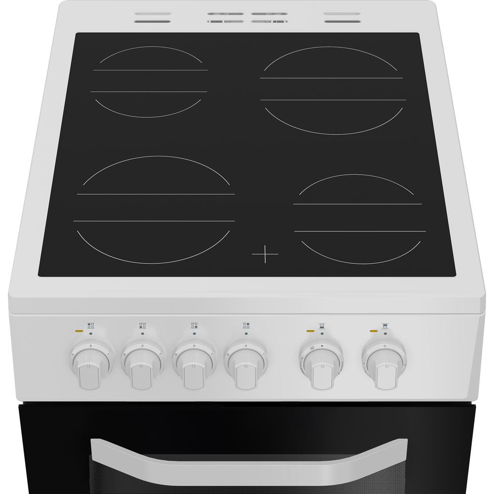 Hotpoint electric freestanding double cooker: 50cm