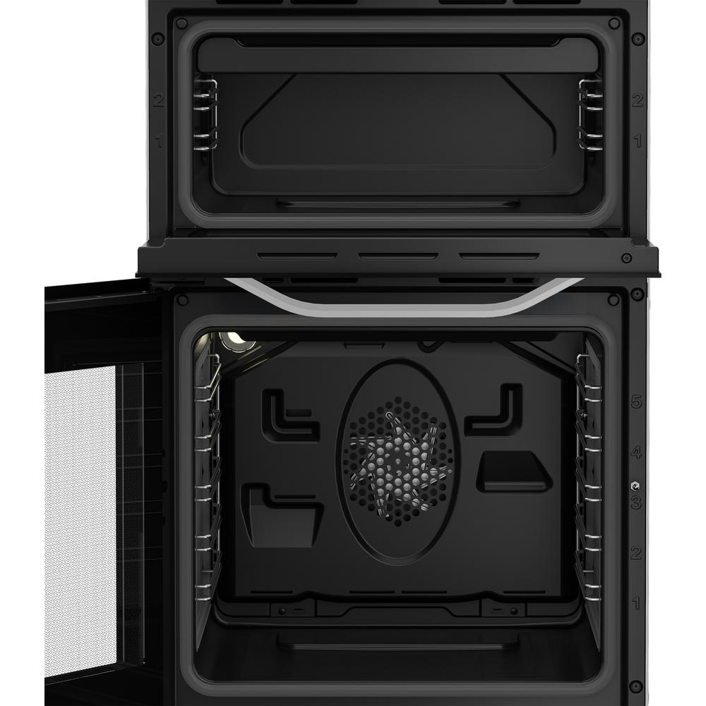 Hotpoint electric freestanding double cooker: 50cm