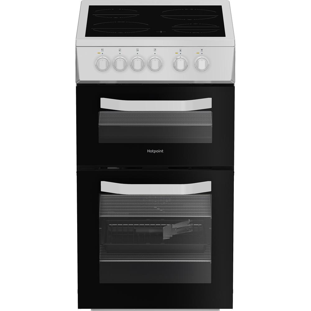 Hotpoint electric freestanding double cooker: 50cm