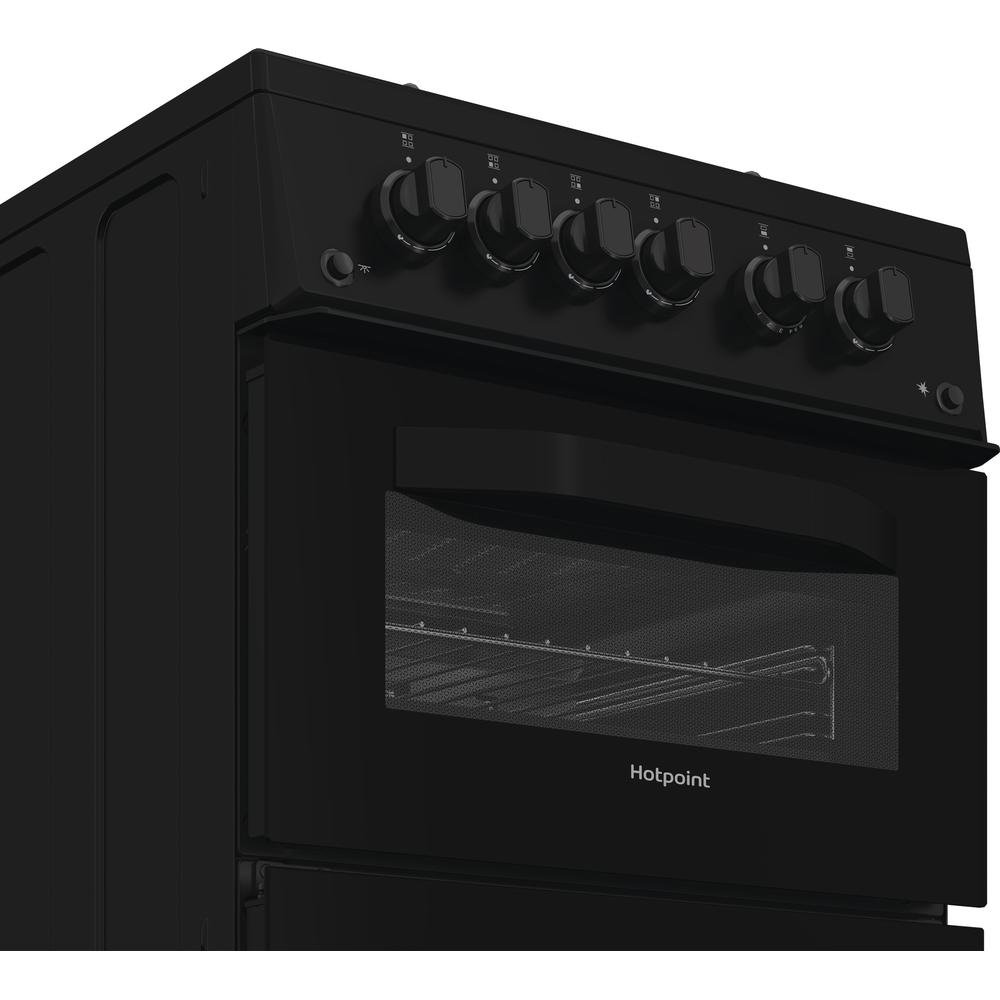 Hotpoint gas freestanding double cooker: 50cm