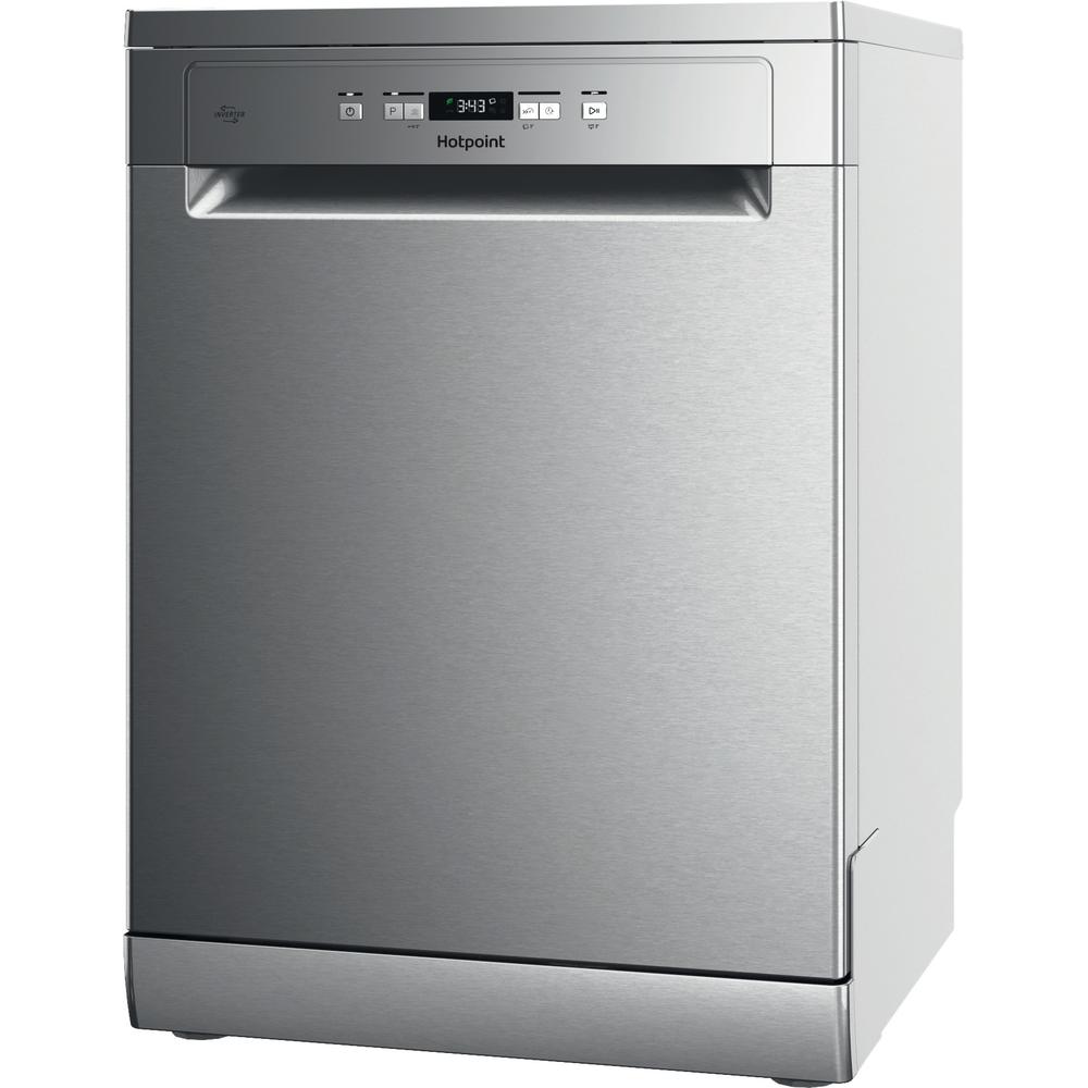 Hotpoint dishwasher: full size, inox color