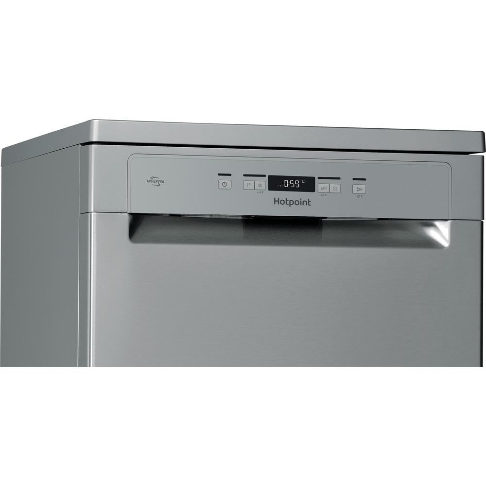 Hotpoint dishwasher: full size, inox color