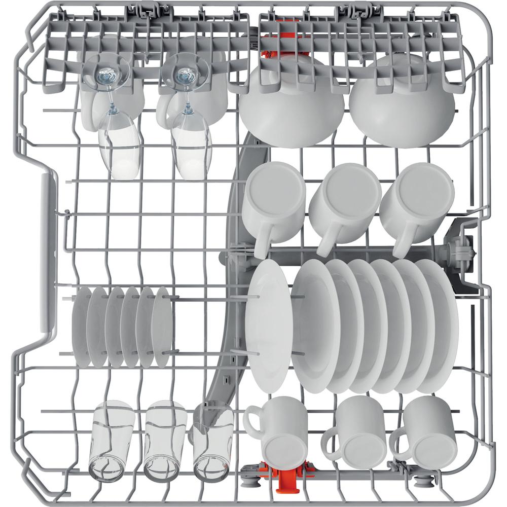 Hotpoint dishwasher: full size, inox color