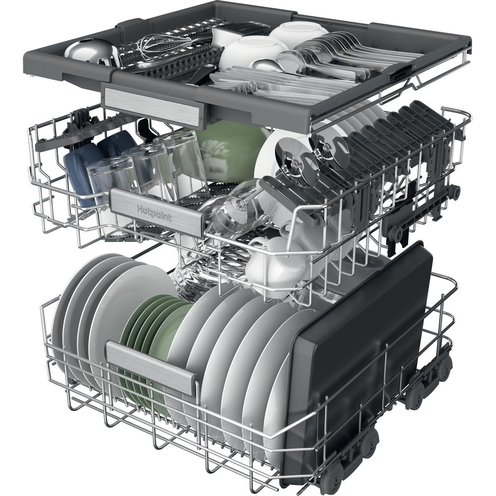 Hotpoint Maxi Space Tub FS Full Size Dishwasher 15 Place Set 9.5 L 10 Progs