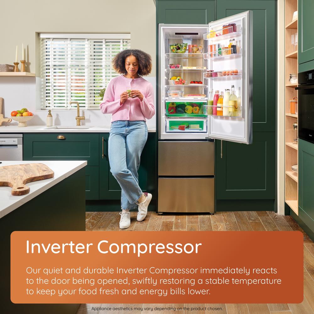 Hotpoint integrated upright freezer: white color