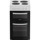Indesit Electric freestanding double cooker: 50cm - ITE5EMW